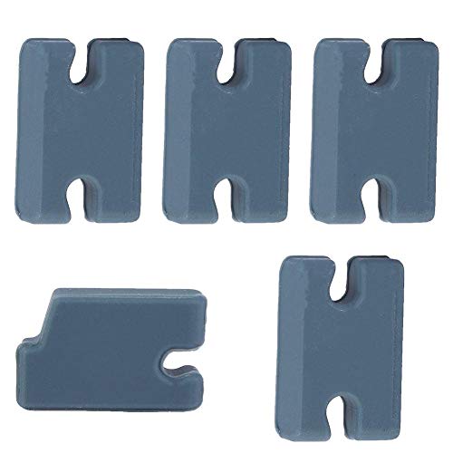 Tbest Kit de compatibilidad con Aletas reemplazo para Tablas de Surf, 5 PCS/Set Kit de compatibilidad con Aletas de PVC Accesorios reemplazo para Tablas de Surf con Relleno de pestañas