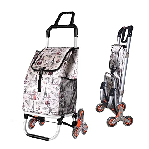 TBNB Carrito, Carrito de la Compra Plegable multifunción Subir el Edificio para Comprar un Carrito de Comida Carrito pequeño portátil de aleación de Aluminio Carrito Viejo para el hogar Remolque