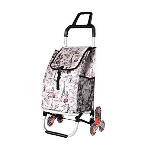 TBNB Carrito, Carrito de la Compra Plegable multifunción Subir el Edificio para Comprar un Carrito de Comida Carrito pequeño portátil de aleación de Aluminio Carrito Viejo para el hogar Remolque