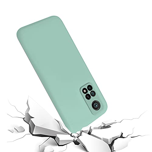 TBOC Funda Compatible con Xiaomi Mi 10T 5G - Mi 10T Pro 5G [6.67"] - Carcasa Rígida [Turquesa] Silicona Líquida Premium [Tacto Suave] Forro Interior Microfibra [Protege la Cámara] Antideslizante