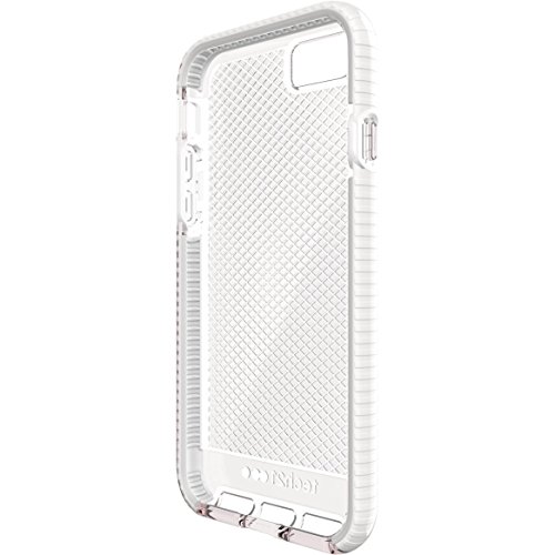 tech21 EVO Check 4.7"" Funda Transparente, Color Blanco - Fundas para teléfonos móviles (Funda, Apple, iPhone 7, 11,9 cm (4.7""), Transparente, Blanco)