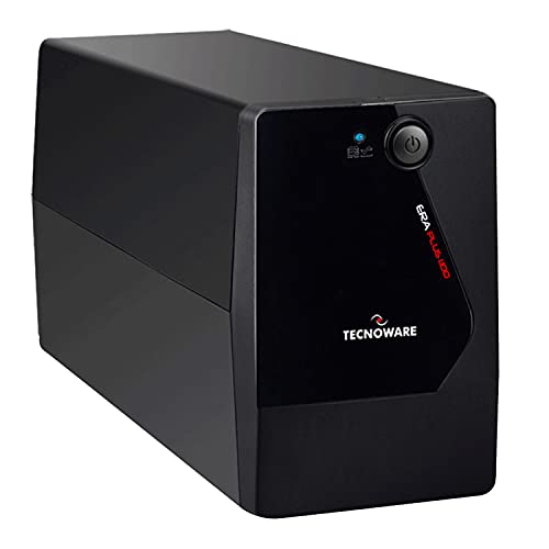 Tecnoware SAI ERA PLUS 1100 - Sistemas de Alimentación Ininterrumpida - 2 salidas Schuko - Autonomía: 17 min/PC o 60 min/Módem Router - Potencia 1100 VA