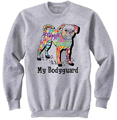 teesquare1st Rottweiler Gris Sudadera Size Large