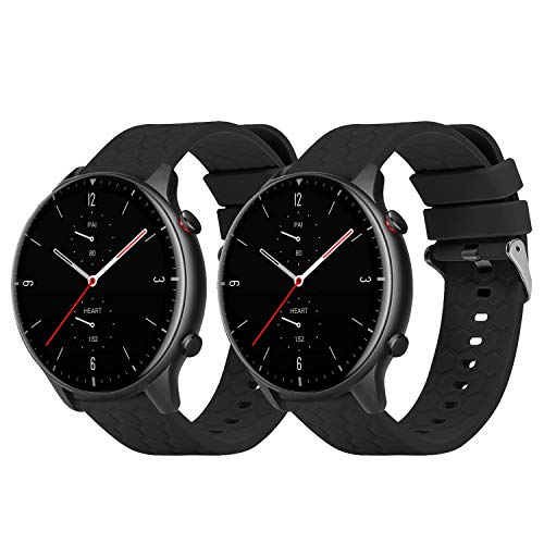 tencloud correas Compatible con Amazfit GTR 47mm Correas de Reloj, Suave Silicona Sport Pulseras Brazo Bandas Compatible con Amazfit GTR Smartwatch