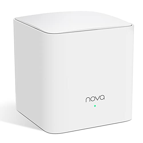 Tenda MW5 Nova - Sistema Mesh WiFi para todo el hogar (paquete de 1, cobertura de doble banda de hasta 300 m², MU-MIMO, control parental, funciona con Alexa)