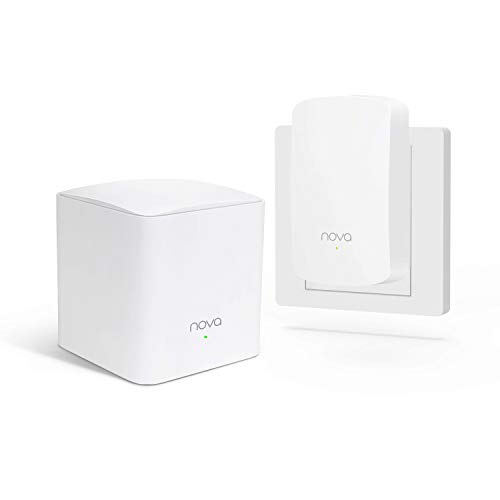 Tenda Nova MW5 - Sistema WiFi Mesh AC1200 Router Dual Banda para 100-300㎡ Casas, Pack 2