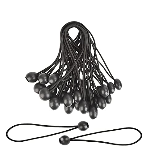 Tensores Elasticos, Tensor Elastico Profesionales con Bola,Para Cortinas de Jardín,Pabellones,Lonas,para organizar cables eléctricos,tensor cuerda,Elásticas para Banner (30 Piezas)