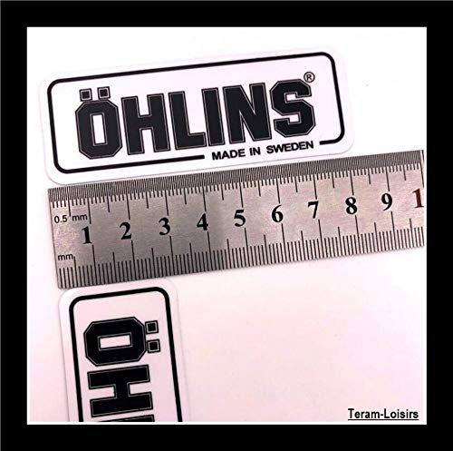 Teram Loisers - 2 pegatinas adhesivas Ohlins para horquilla amortiguadora de moto Quad Cross