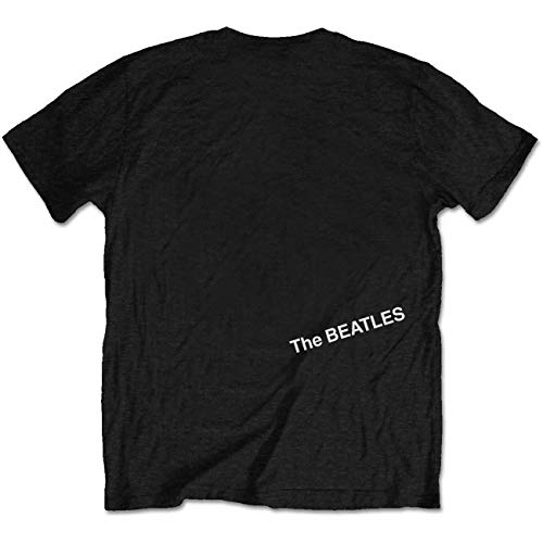 The Beatles White Album Tracks (Back Print) Camiseta, Negro (Black Black), Medium para Hombre