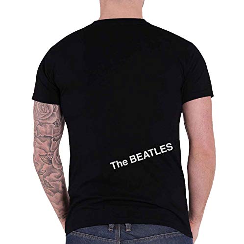 The Beatles White Album Tracks (Back Print) Camiseta, Negro (Black Black), Medium para Hombre