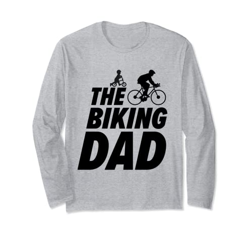 The Biking Dad - Bicicleta para papá con niño Manga Larga