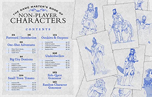 The Game Master's Book of Non-Player Characters: 500+ unique villains, heroes, helpers, sages, shopkeepers, bartenders and more for 5th edition RPG adventures