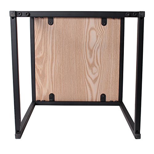 THE HOME DECO FACTORY HD3845 Set 3 MESAS, Tablero DM, Negro, 48x48x15 cm