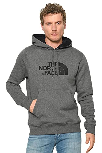 The North Face Drew Peak Pull Felpa Cappuccio Uomo Grigia T0AHJYLXS