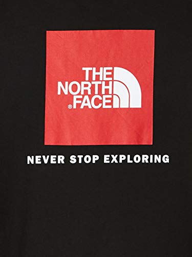 The North Face S/S Red Box tee Camiseta de Manga Corta, Hombre, Negro (TNF Black), M