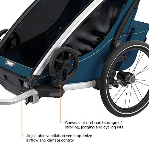 Thule Carrito Thule Chariot Cross 2, Azul Mayólica, Double