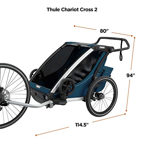 Thule Carrito Thule Chariot Cross 2, Azul Mayólica, Double