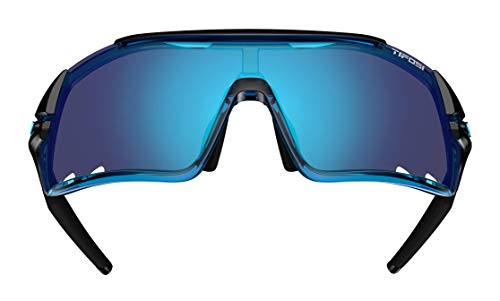 Tifosi Davos - Gafas de sol unisex con lentes intercambiables para adultos, color azul cristalino, azul claro, talla única