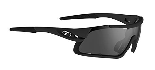 Tifosi Gafas de sol unisex Davos con lentes intercambiables, color negro mate, talla única