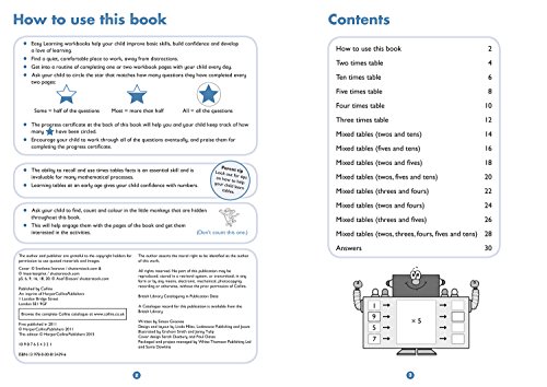 TIMES TABLES 5-7 WB: Ideal for home learning (Collins Easy Learning KS1)