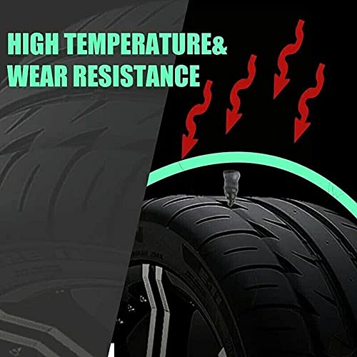Tire Repair Rubber Nail-Fast Tool Self-Service Tire Repair Nail, Spiral Vacuum Tyre Repair Nail Tubeless Tire Repair Kit for Motorcycle Bike Bicycle,10 Pcs Exquisite Box Packaging (Large)