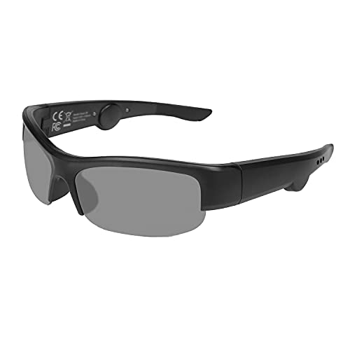 TJ Frames: Gafas de Sol con Audio con Auriculares Abiertos, Gafas de Sol Inteligentes, Gafas de Sol Deportivas con Lentes UV400 y conectividad Bluetooth (tamaño: 148 mm Grande)