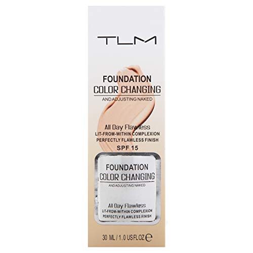 TLM Foundation Color Changing, Cubierta del Corrector Make Up Cream Colour Correcting Cream,Resistente al Agua,Duradero, Creativo para Mujeres niñas
