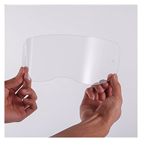 TLYA Blindaje de reemplazo de Vidrio de Lente de Casco de Motocicleta para THH Helmets Transparent Gold Black Visor Accesorios para Cascos de Moto (Color : Black)