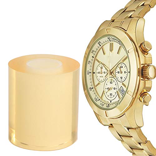 TMISHION Película Protectora de Reloj de 8 cm, Cinta Transparente antiestática Transparente, Cinta Protectora de Reloj Reloj joyería