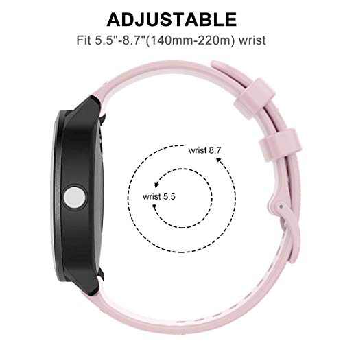 Tobheo Correa Compatible para Garmin Vivoactive 3 Silicona, Pulsera de Repuesto Deportivo Correa Reloj 20mm Compatible para Garmin Venu/Vivoactive 3 Music de Mujer Hombre (Sin Reloj)