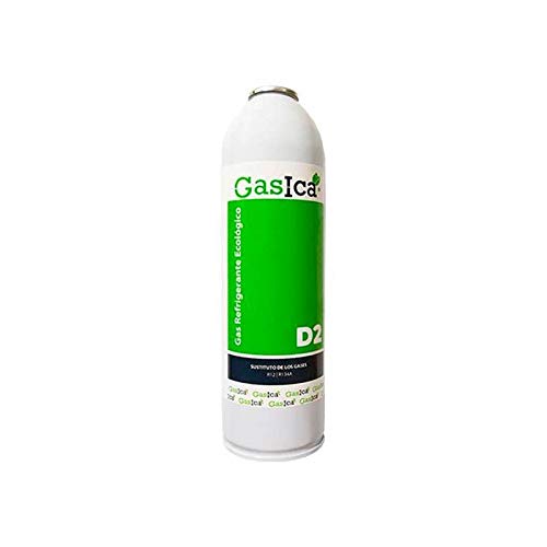 Todoelectrico - Gas refrigerante orgánico GASICA D2 sustituto R12/R134a 311.8GR para Aire Acondicionado