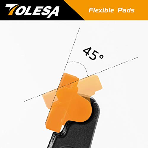 TOLESA Abrazaderas de Resorte de 4 Piezas Potente Abrazadera de Nailon con Mango de Doble Capa para Pegar, Sujetar y Asegurar (178 mm)