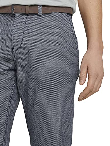 Tom Tailor 1025034 Josh Chino Bermuda Shorts, 26647-Grey Honeycomb Structure, 30 para Hombre