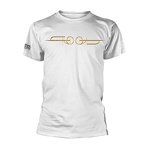 Tool Gold ISO Hombre Camiseta Blanco S, 100% algodón, Regular