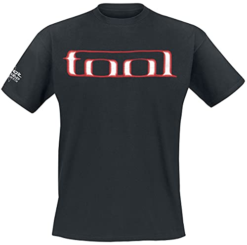 Tool Grid Skull Hombre Camiseta Negro M, 100% algodón, Regular