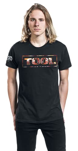 Tool Parabola Logo Hombre Camiseta Negro XXL, 100% algodón, Regular