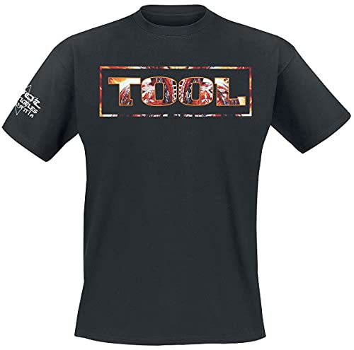 Tool Parabola Logo Hombre Camiseta Negro XXL, 100% algodón, Regular
