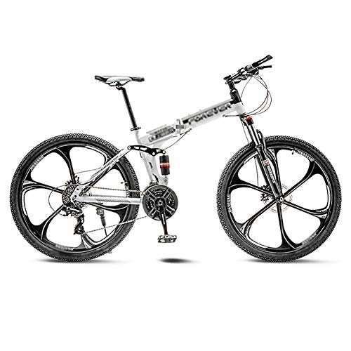 TOOLS Mountain Bike Bicicleta para Joven Las Bicicletas MTB MTB Camino de la Bicicleta Plegable de los Hombres de 21 Pulgadas, Llantas de Velocidad 24/26 for Mujer for el Adulto