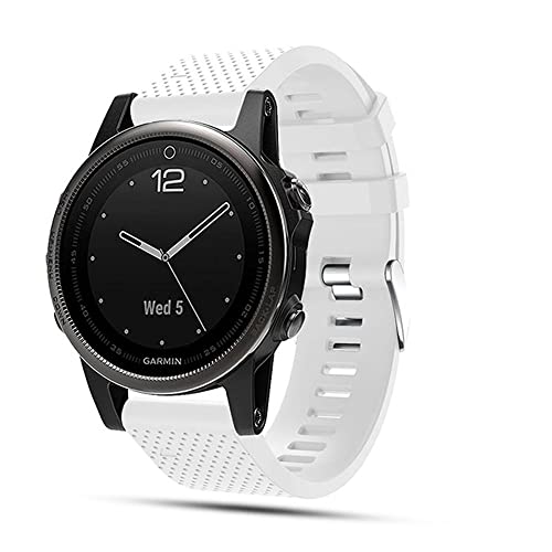 TOPsic Correa de Reloj para Garmin Fenix 5S, Banda de Reloj de Repuesto de Silicona Suave para Garmin Fenix 5S/Fenix 5S Plus/Fenix 6S/Fenix 6S Pro (NO Sirve Fenix 5 5X)