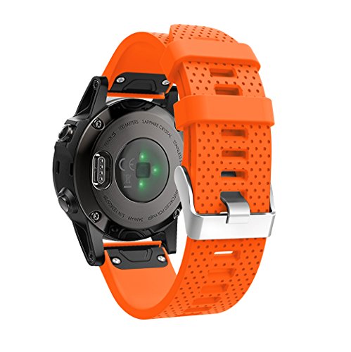 TOPsic Correa de Reloj para Garmin Fenix 5S, Banda de Reloj de Repuesto de Silicona Suave para Garmin Fenix 5S/Fenix 5S Plus/Fenix 6S/Fenix 6S Pro (NO Sirve Fenix 5 5X)