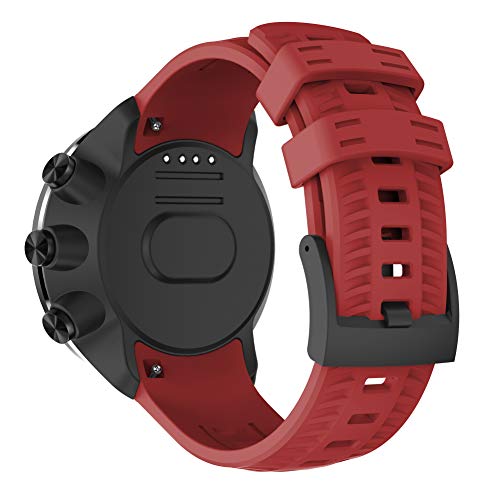 NotoCity Correa de reloj de silicona suave compatible Suunto 9 Band para  Suunto 9 GPS Baro correa de reloj de repuesto deportiva para hombres y