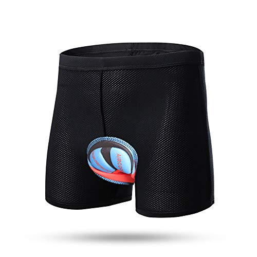 TOPTETN 3D Acolchado Bicicleta Ciclismo Ropa Interior Pantalones Cortos Transpirable Ligero Hombres y Mujeres