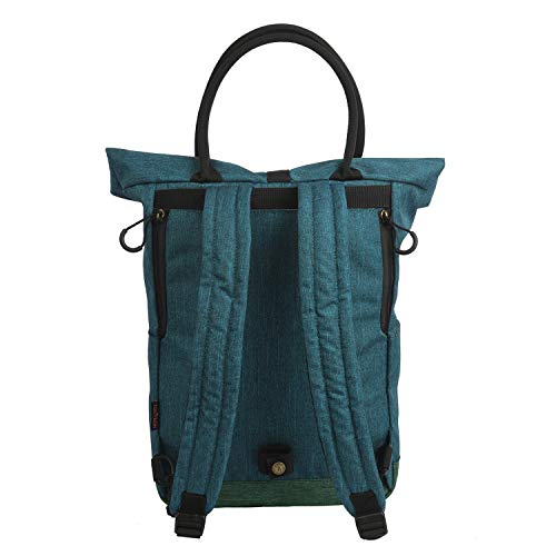 TOURBON Bolsa de hombro de nylon con tapa enrollable con clip Market Shopper Bike Panniers