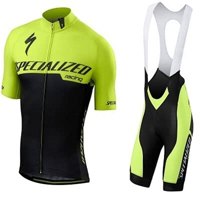 Traje de Ciclismo Hombre de Equipos Profesionales. Culotte y Maillot. Ropa Ciclismo con Badana 12D Gel Pad para MTB Spinning, Equipacion Ciclismo Bicicleta de Carretera