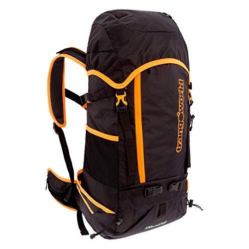 Trangoworld Mochila Ski Tour 28 Ft, Unisex, Negro/Flúor Orange, Talla única