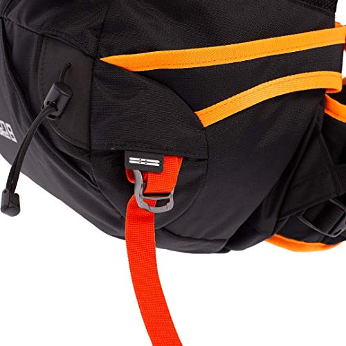 Trangoworld Mochila Ski Tour 28 Ft, Unisex, Negro/Flúor Orange, Talla única