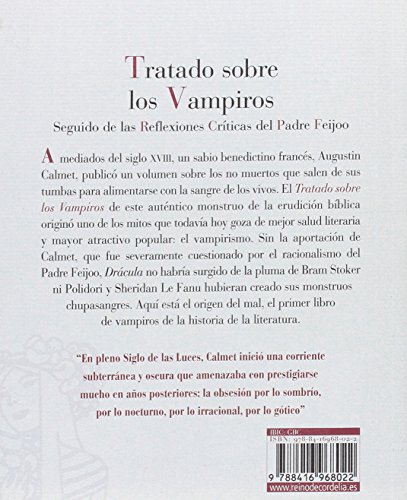 Tratado sobre los vampiros: Seguido de las rflexiones críticas del Padre Feijoo: 2 (Reino de Cordelia)