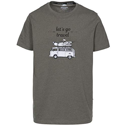 Trespass Motorway Camiseta de Manga Corta, Hombre, mmr, 2XS