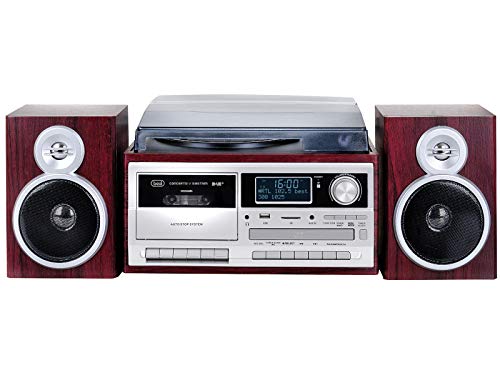 Trevi TT 1072 Dab - Sistema de Tocadiscos estéreo Bluetooth con Receptor Digital Dab/Dab+