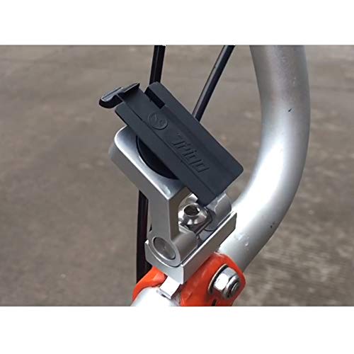Trigo Ciclismo Teléfono Móvil Soporte Adaptador Accesorios de Bicicleta Para Brompton Bicicleta Plegable Universal Smartphone L (Negro)